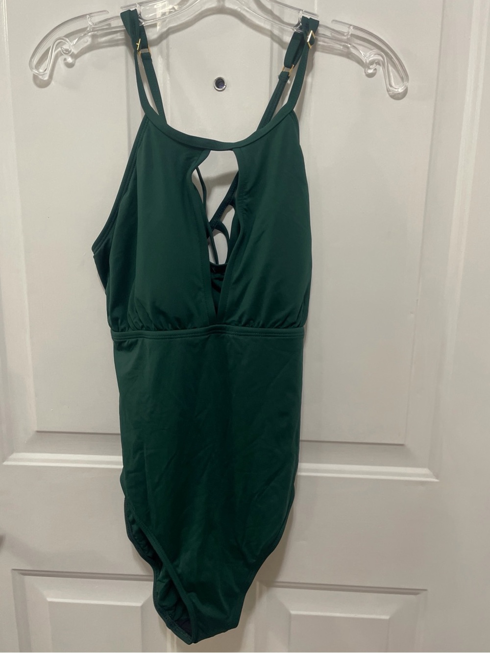 NWT La Blanca Green Women’s One Piece Swimsuit   SZ 16 Summer